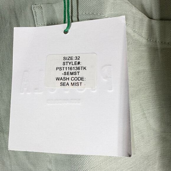 PISTOLA High Rise Tammy Pant Ankle Trouser Sea Mist Green Plus Size 32 - Picture 5 of 12